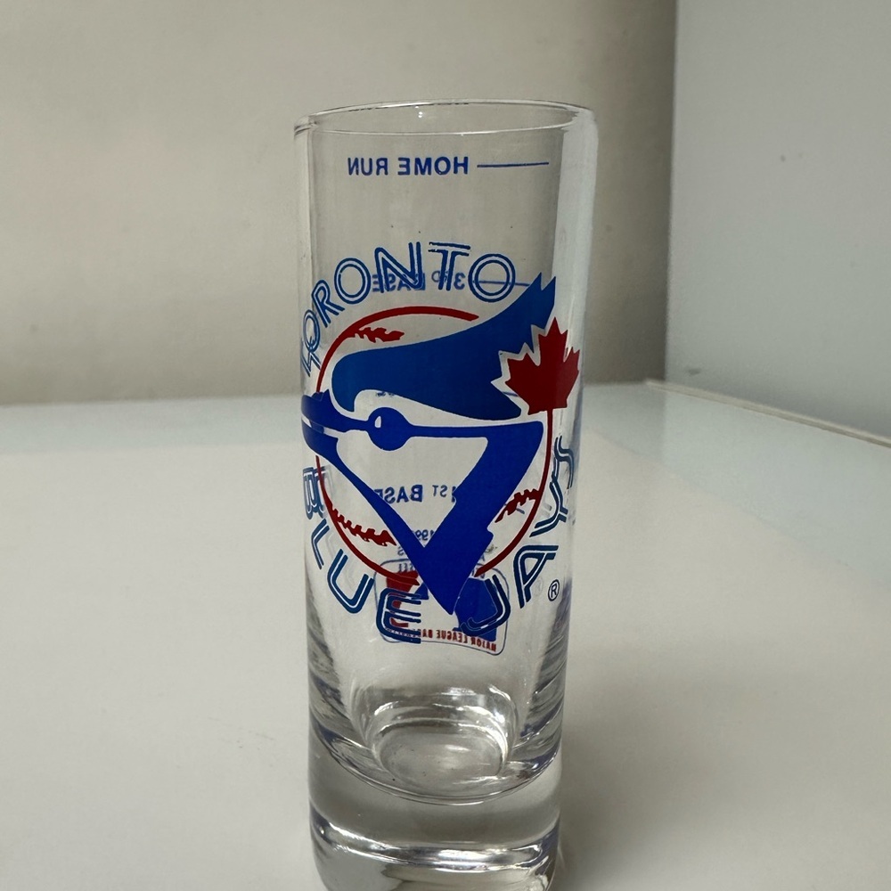 Vintage Toronto Blue Jays Home Run/Grand Slam shot glass 4" - Picture 1 of 2